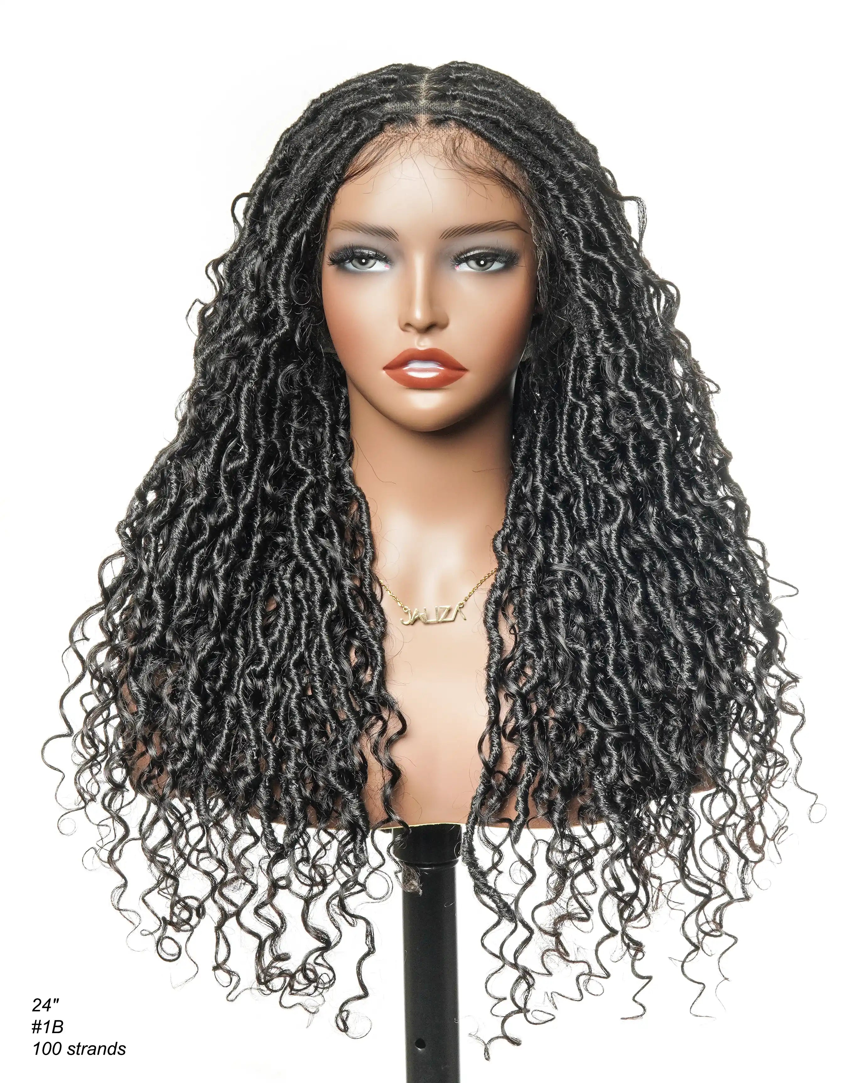 Perruque de Locs Boho en Cheveux Naturels Haute Densité, Qualité Salon, Full Lace HD, 100 Brins avec Racines Plates