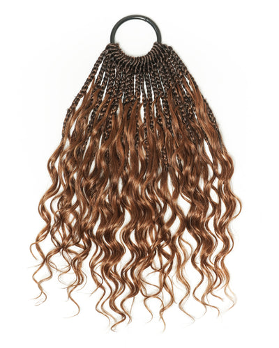 Petit paquet de 20 mèches de tresses crochetées Boho - Boucles Boho en cheveux humains de 30-75 cm à ondulations profondes (20 $ de réduction en tant qu'article additionnel)