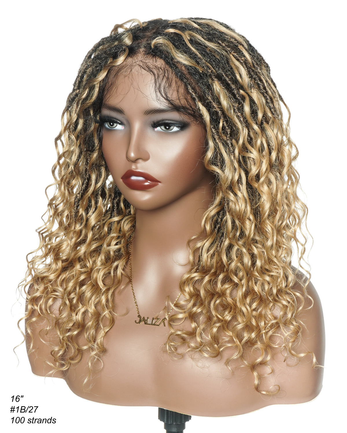 Perruque de Locs Boho sans nœuds en cheveux humains naturels avec boucles Boho et dentelle suisse HD, qualité salon