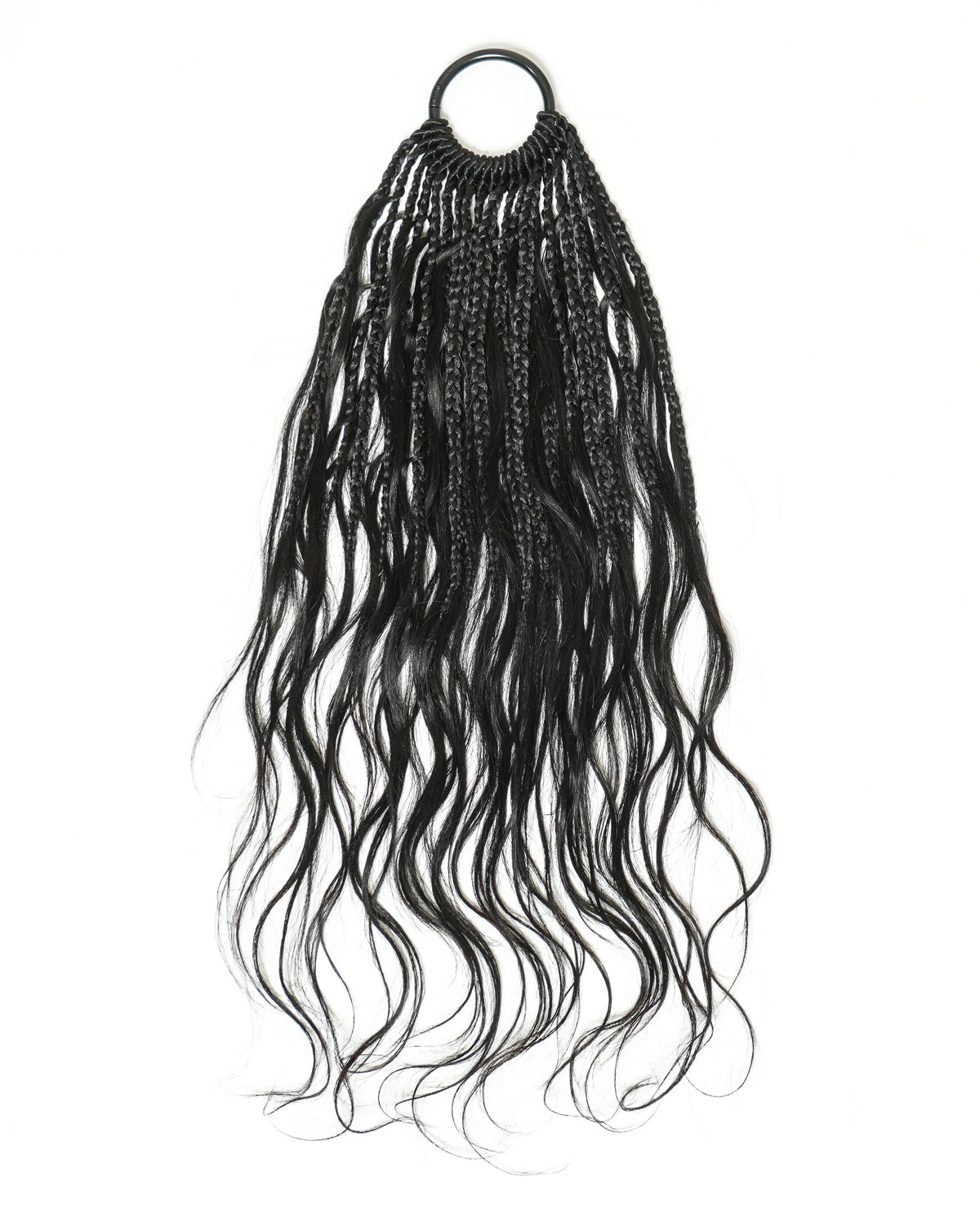 Solution de tressage autonome d'une heure : Nœuds miracle/Tresses Boho au crochet + Lot de tissages en cheveux naturels ondulés