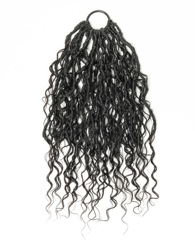 Locks BOHO au crochet pré-bouclées de 18 pouces avec boucles BOHO en cheveux naturels 80 mèches/paquet (5 boucles boho)