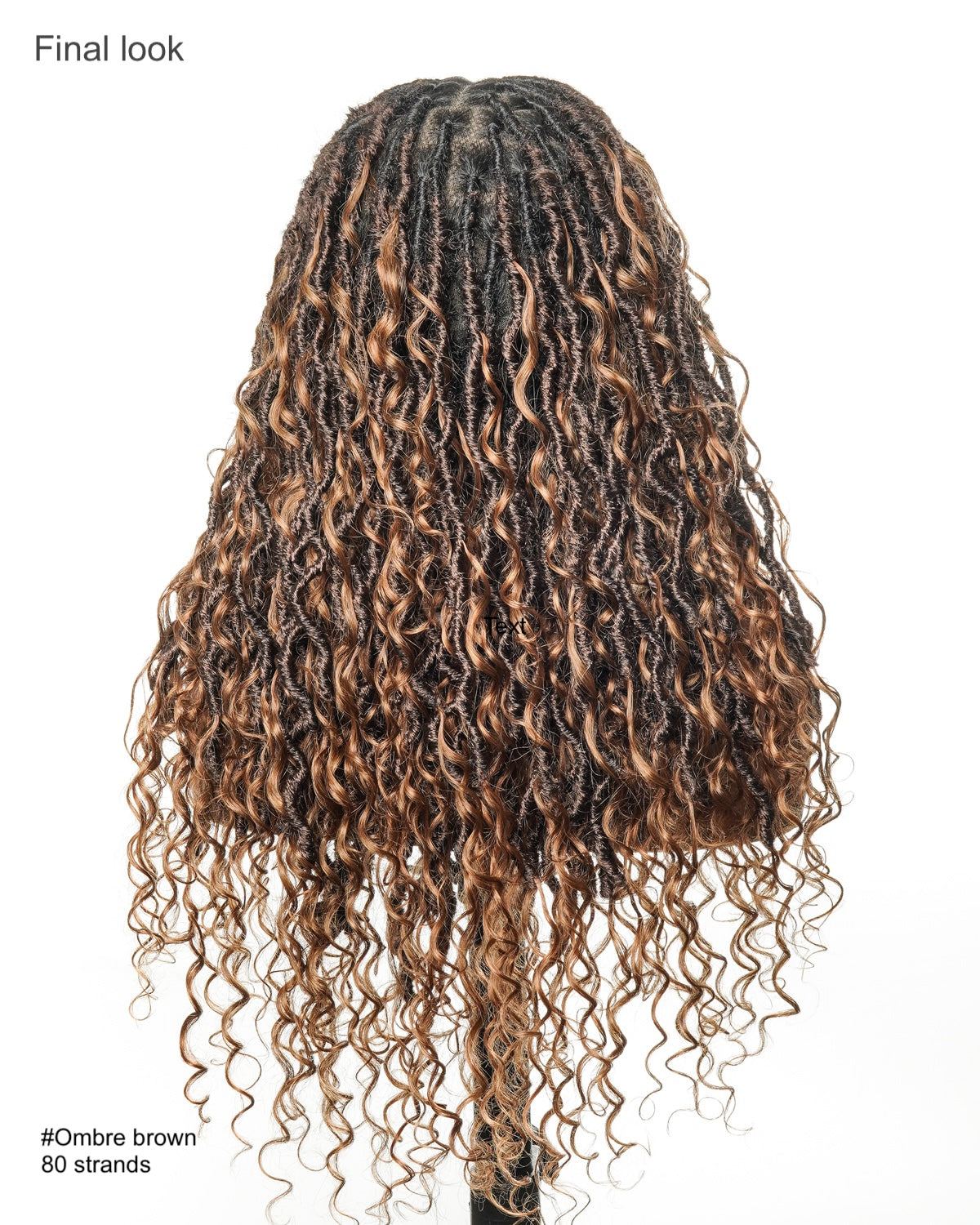 Locks BOHO au crochet pré-bouclées de 18 pouces avec boucles BOHO en cheveux naturels 80 mèches/paquet (5 boucles boho)