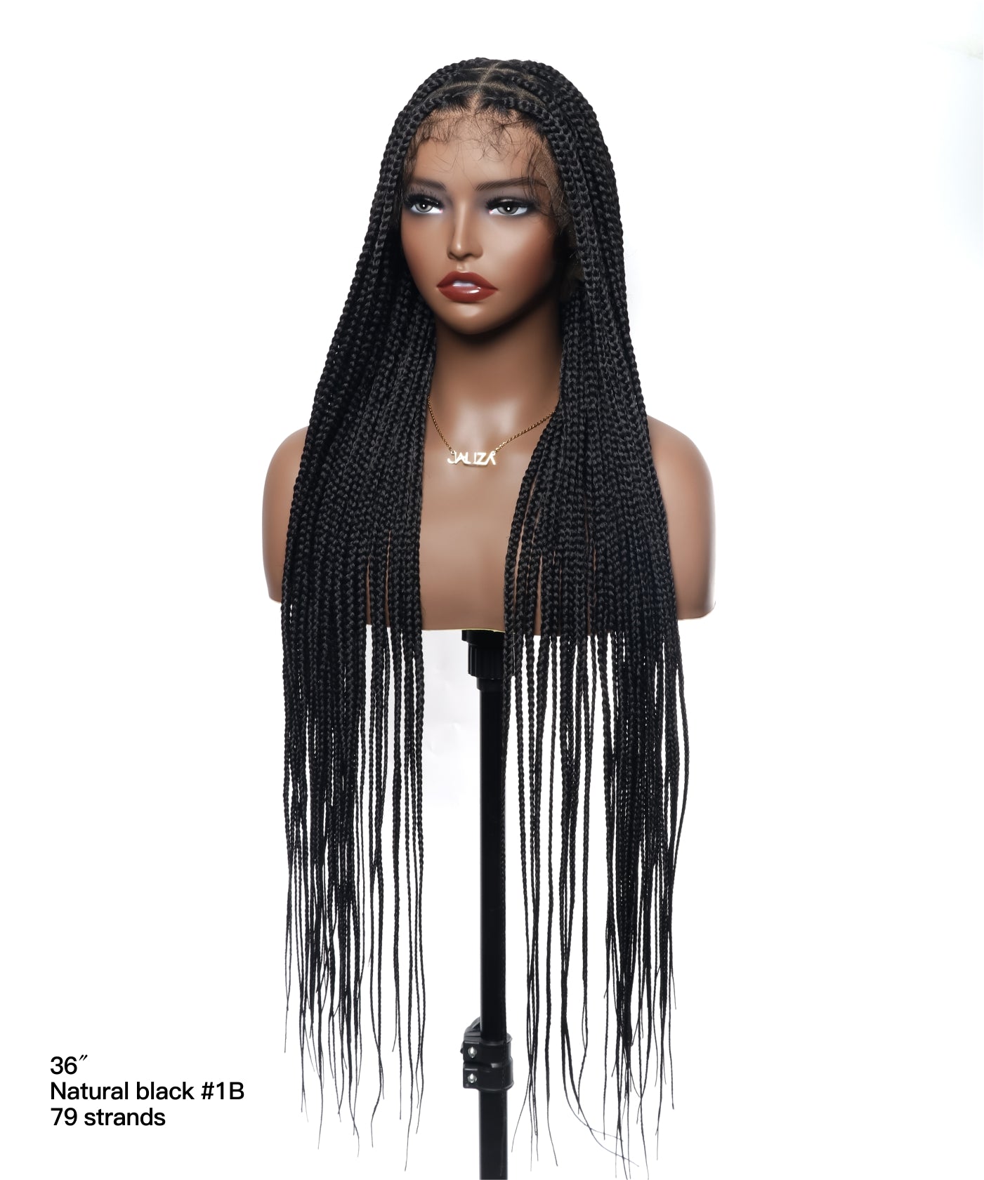 Perruque tressée sans nœuds Swiss HD Full Lace
