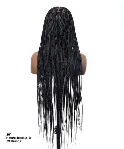 Perruque tressée sans nœuds Swiss HD Full Lace