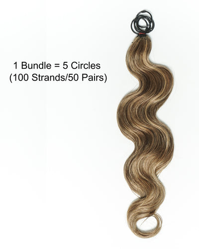 Extensions de cheveux en crochet à nœuds magiques 100 % cheveux naturels, Body Wave