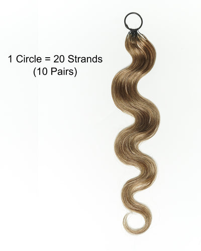 Extensions de cheveux en crochet à nœuds magiques 100 % cheveux naturels, Body Wave