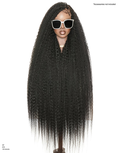 Makeda 48" Kinky Straight Bora Bora Braided Wig