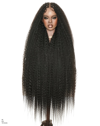 Makeda 48" Kinky Straight Bora Bora Braided Wig