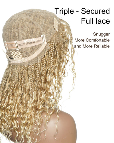 Choix essentiel - Perruque tressée bohème exclusive petite tête (petit bonnet pour petite tête)