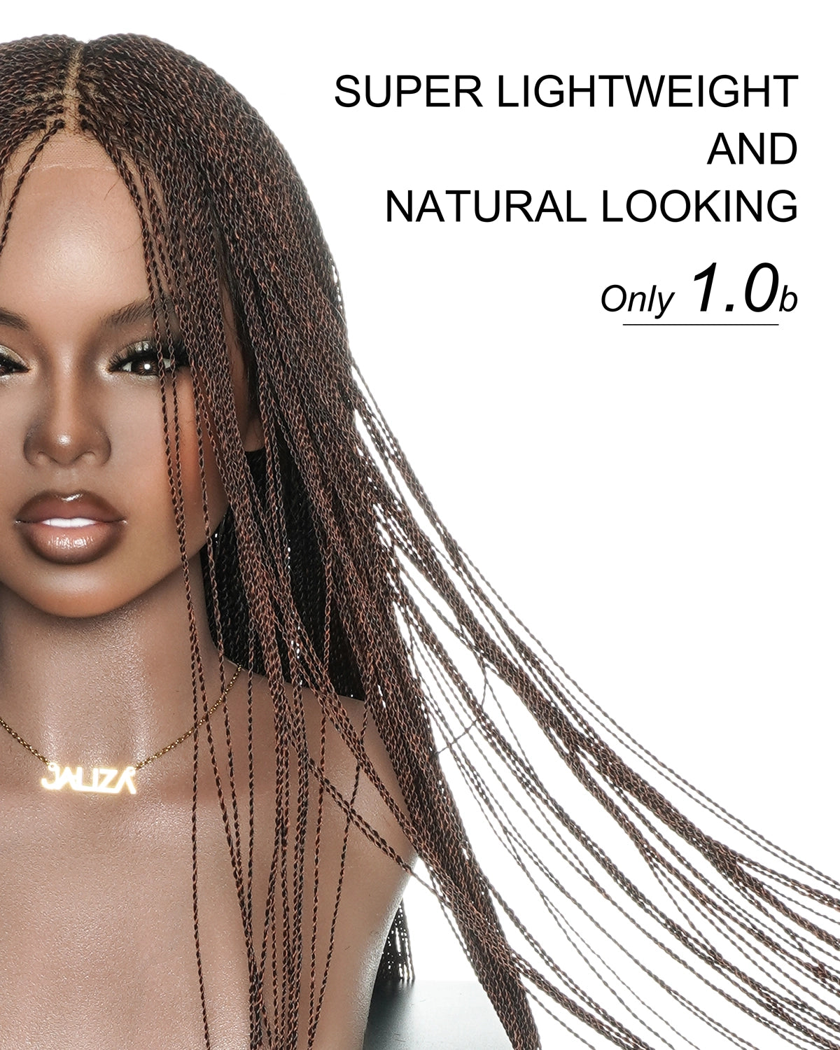 Mica - 26" & 36" Pre Bleached Swiss HD Full Lace Knotless Micro Senegalese Twist Wig 799 Strands