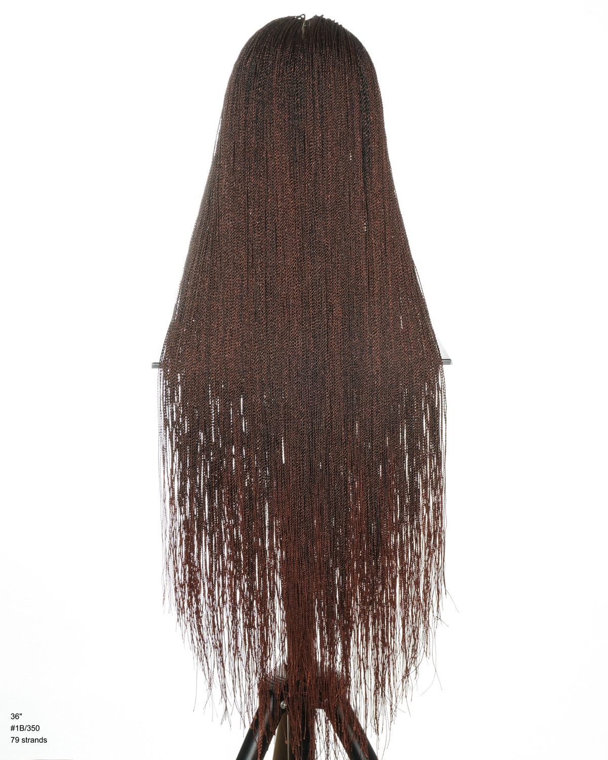 Mica - 26" & 36" Pre Bleached Swiss HD Full Lace Knotless Micro Senegalese Twist Wig 799 Strands