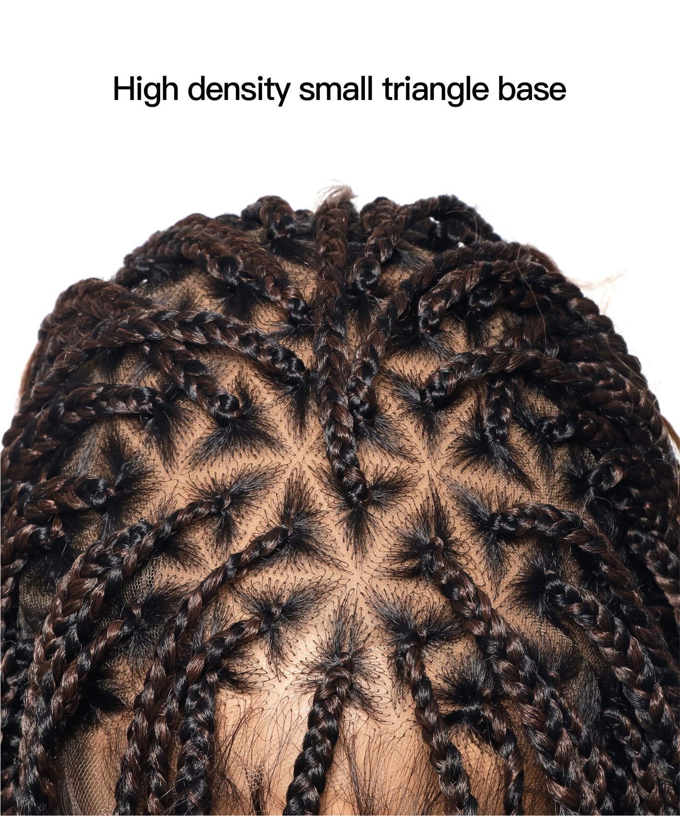 Perruque tressée carrée bohème sans nœuds, cheveux humains, base triangulaire, boucles bohèmes 36" HD, densité totale, 99 mèches