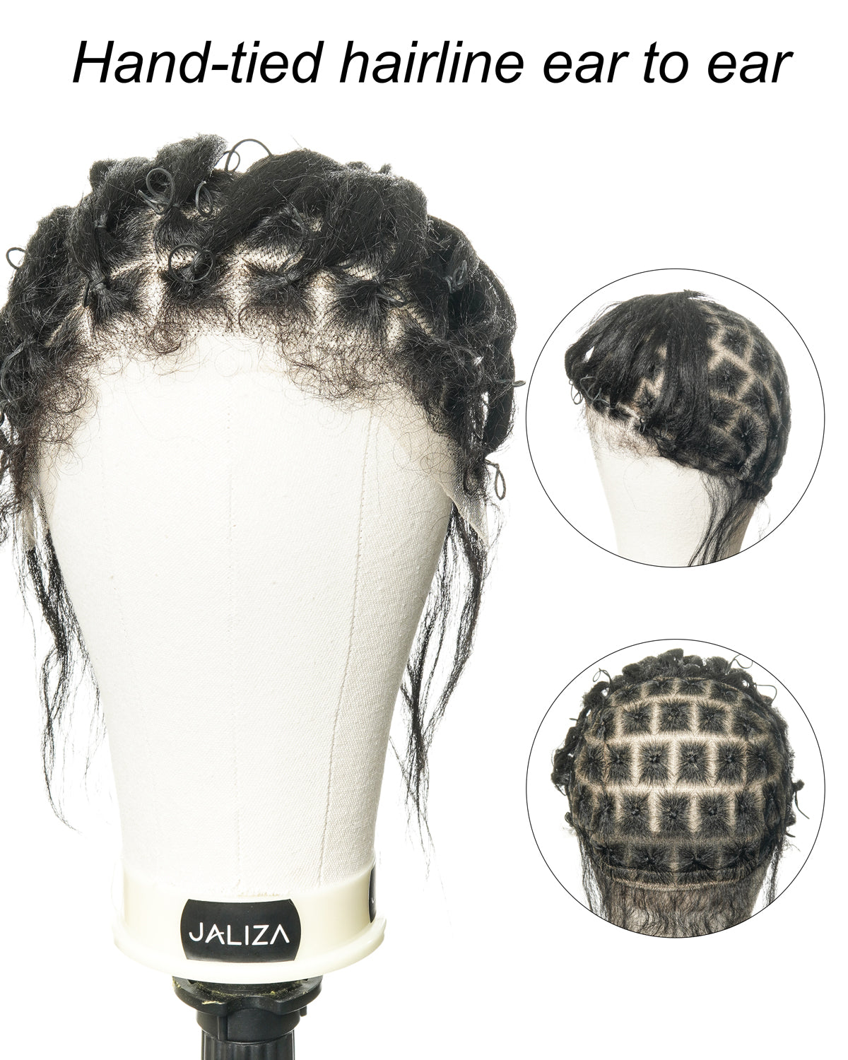 Bonnet HD entièrement lacé pour le tressage de cheveux - Cheveux humains avec baby hair - Pour l'alopécie et les cheveux clairsemés