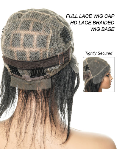 Bonnet HD entièrement lacé pour le tressage de cheveux - Cheveux humains avec baby hair - Pour l'alopécie et les cheveux clairsemés
