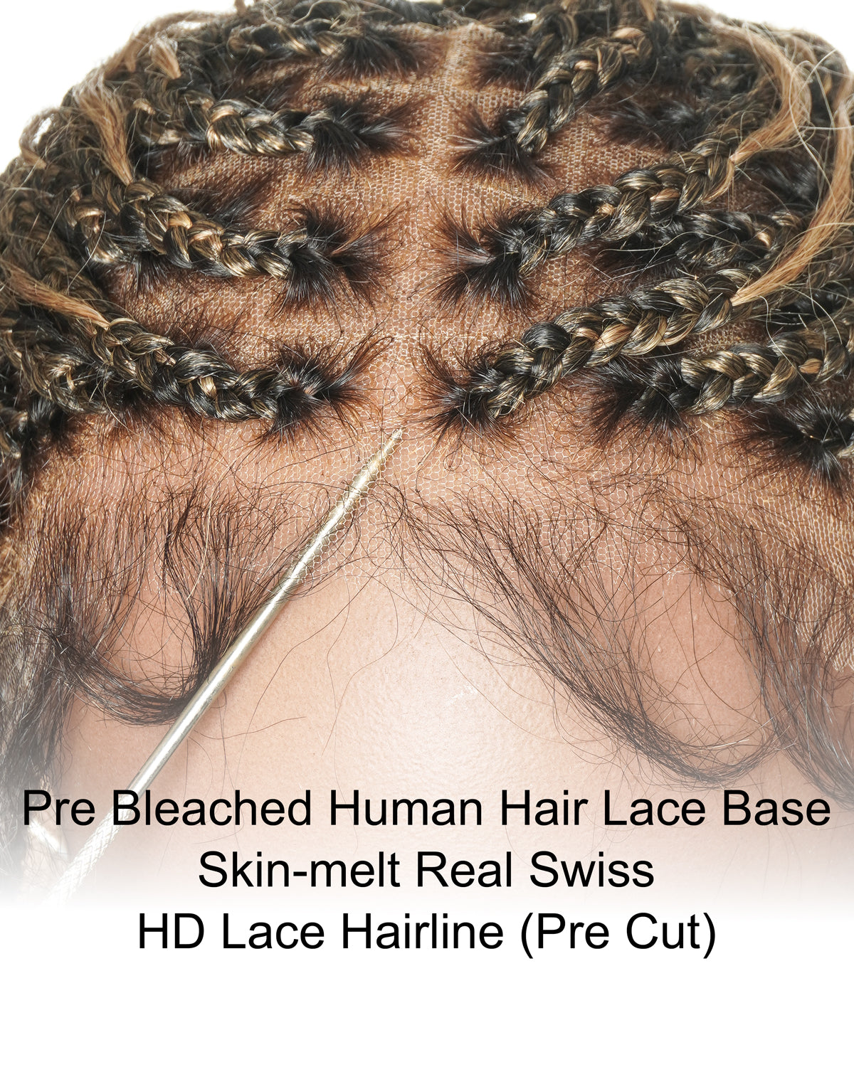Perruque tressée de 12 pouces "Boho Box Braid" entièrement prélavée