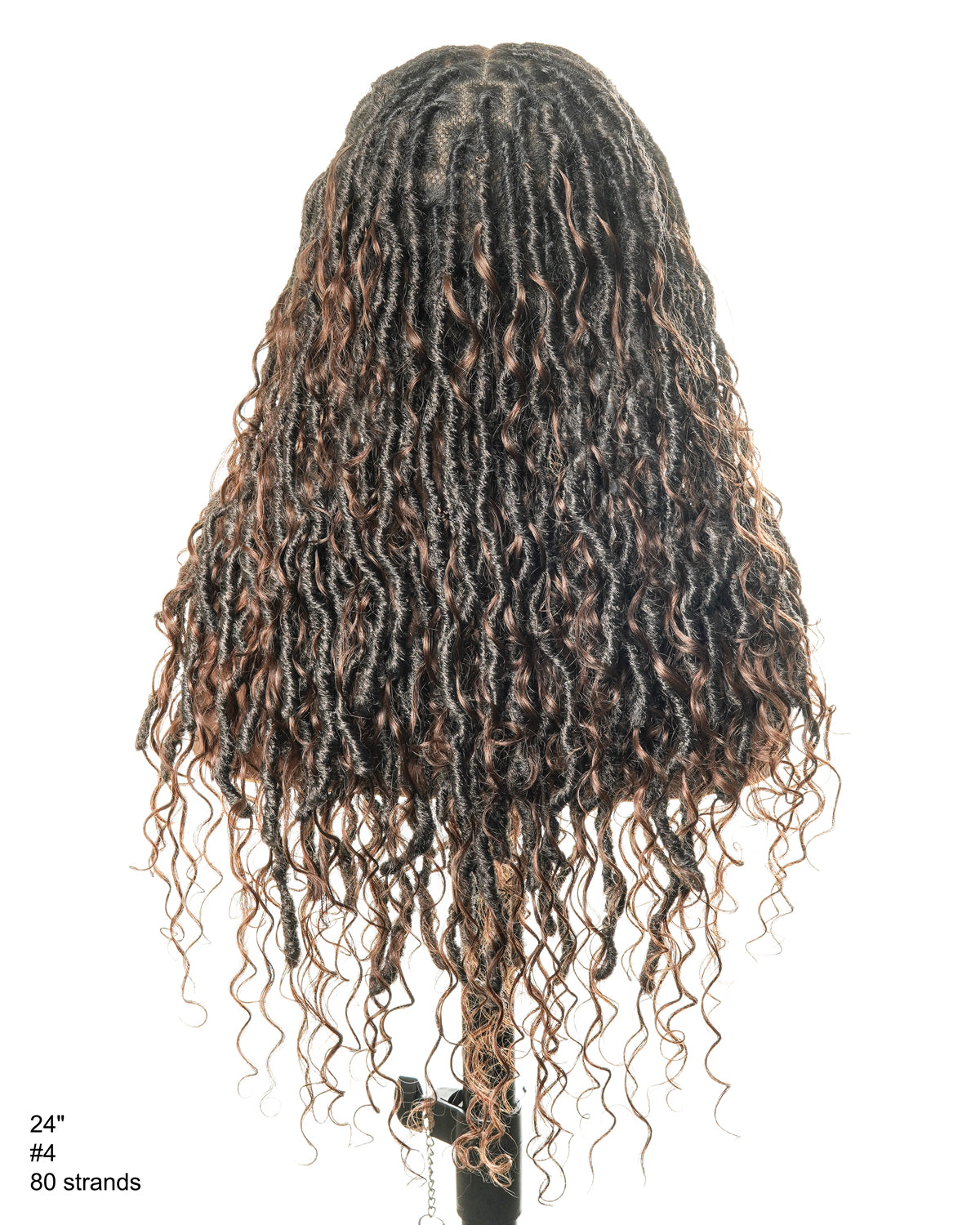 Perruque de Locs Boho sans nœuds en cheveux humains naturels avec boucles Boho et dentelle suisse HD, qualité salon
