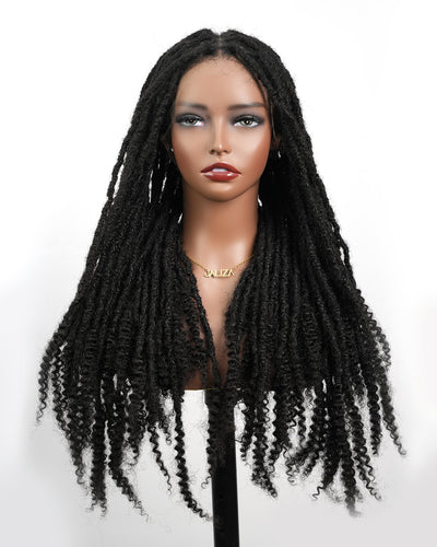 Pre Bleached 100% Human Hair HD Full Lace Salon-level Knotless Dreadlock Wig