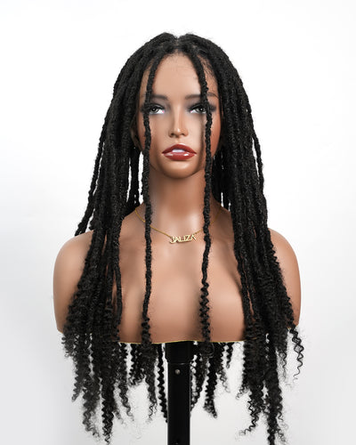 Pre Bleached 100% Human Hair HD Full Lace Salon-level Knotless Dreadlock Wig