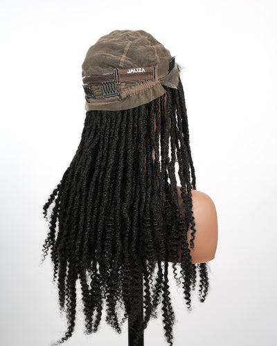 Pre Bleached 100% Human Hair HD Full Lace Salon-level Knotless Dreadlock Wig