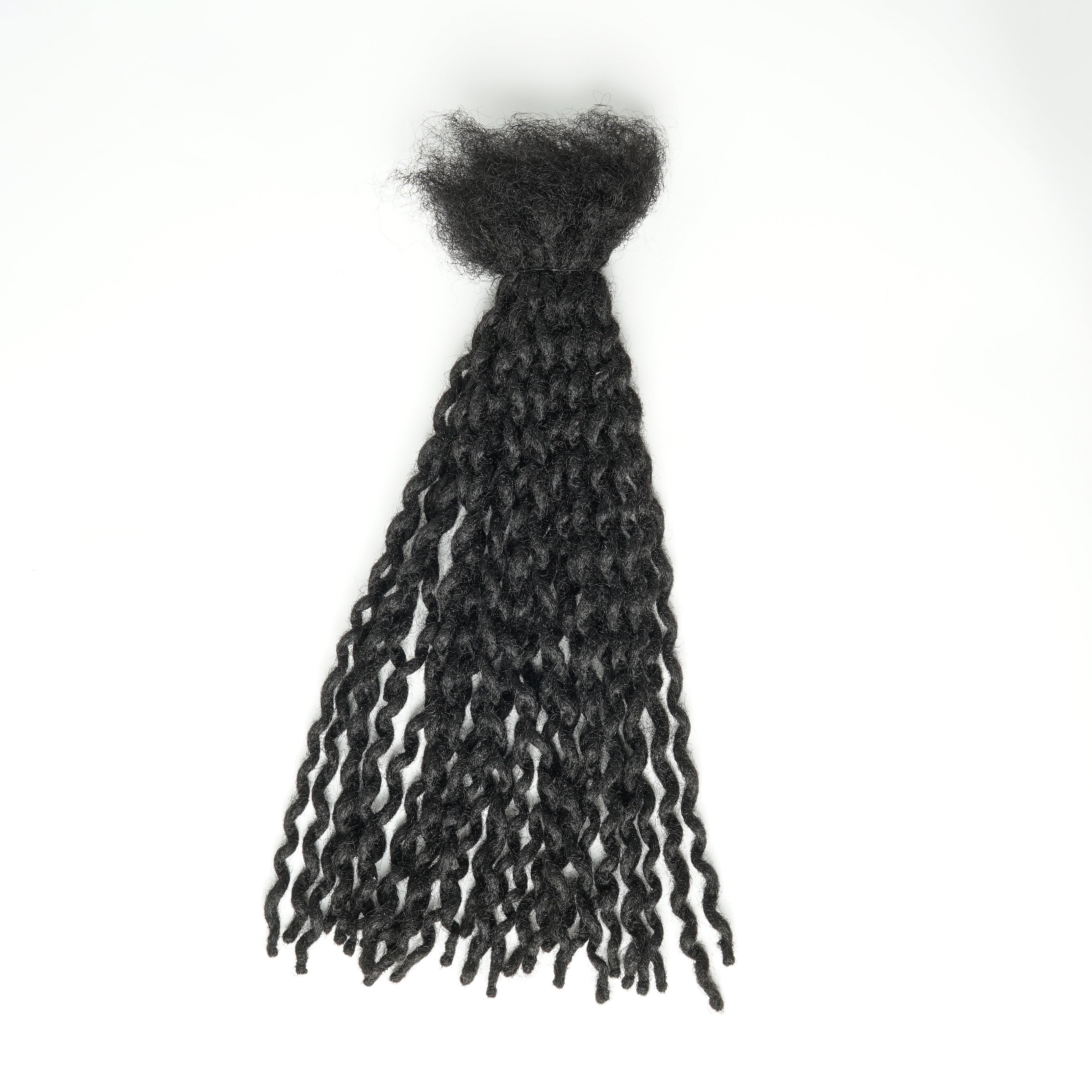 Extensions de Locs 100 % Cheveux Humains Faites à la Main, Largeur Très Fine (0,4 cm) 30 LOCS/Paquet