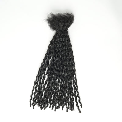 Extensions de Locs 100 % Cheveux Humains Faites à la Main, Largeur Très Fine (0,4 cm) 30 LOCS/Paquet