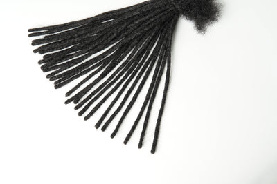 Extensions de Locs 100 % Cheveux Humains Faites à la Main, Largeur Très Fine (0,4 cm) 30 LOCS/Paquet
