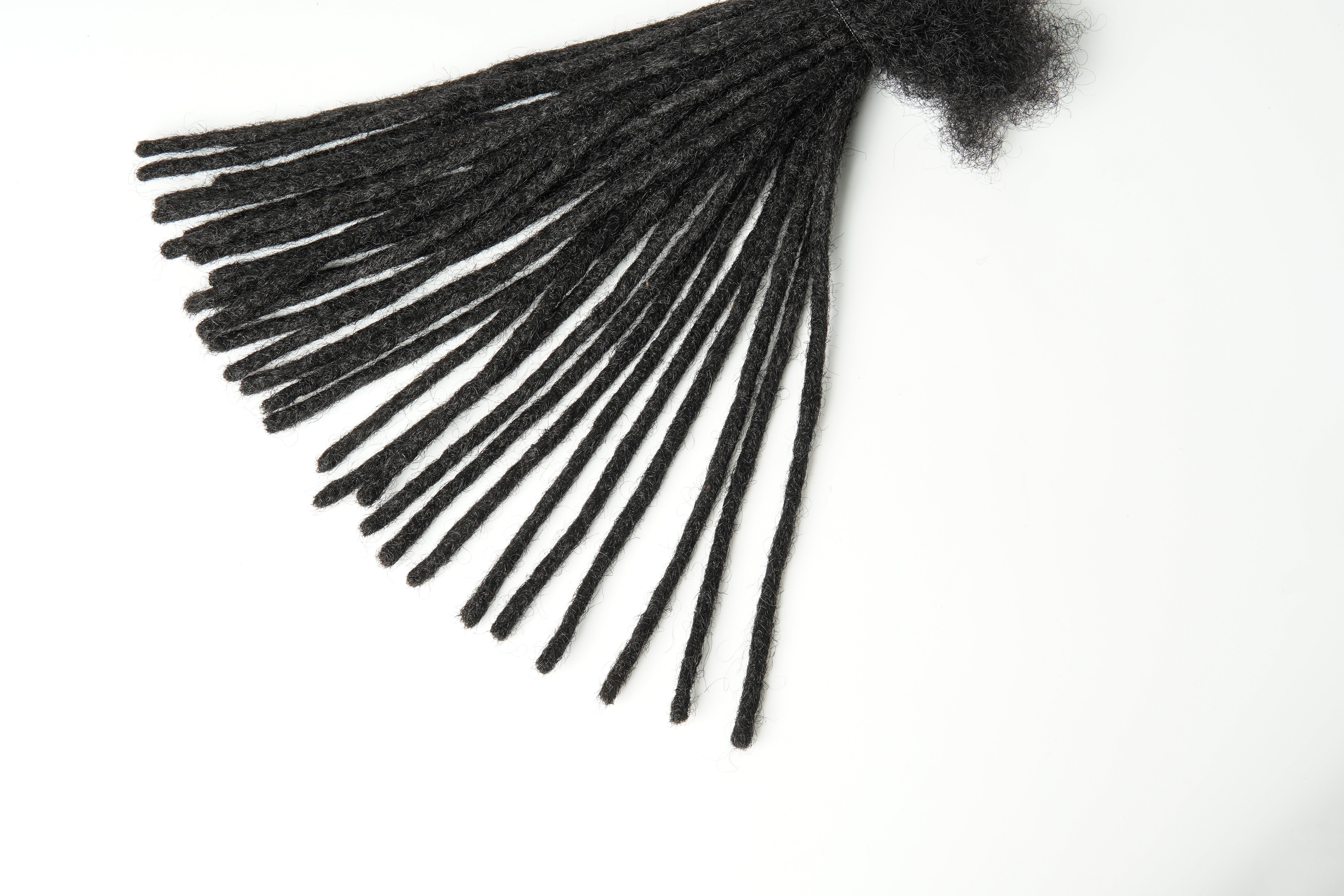 Extensions de Locs 100 % Cheveux Humains Faites à la Main, Largeur Très Fine (0,4 cm) 30 LOCS/Paquet