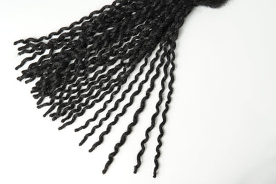 Extensions de Locs 100 % Cheveux Humains Faites à la Main, Largeur Très Fine (0,4 cm) 30 LOCS/Paquet