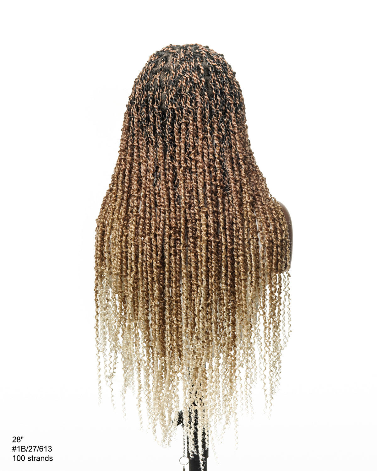 Pavana - Perruque tressée complète en dentelle suisse HD super légère Passion Twist 28" 100 mèches