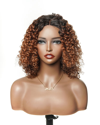 14" 100% Virgin Human Hair Deep Wave Bob Glueless Pre Cut Pre Bleached HD Lace Wear to Go (for US Market Only)
