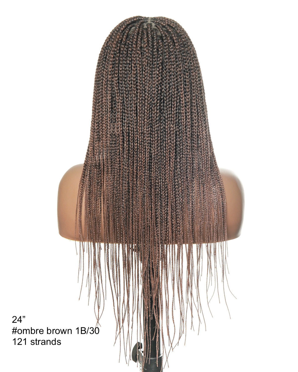 Kora - Pre Bleached Human Hair Lace Lightweight Knotless Swiss HD Lace Box Braided Wig 100 Strands