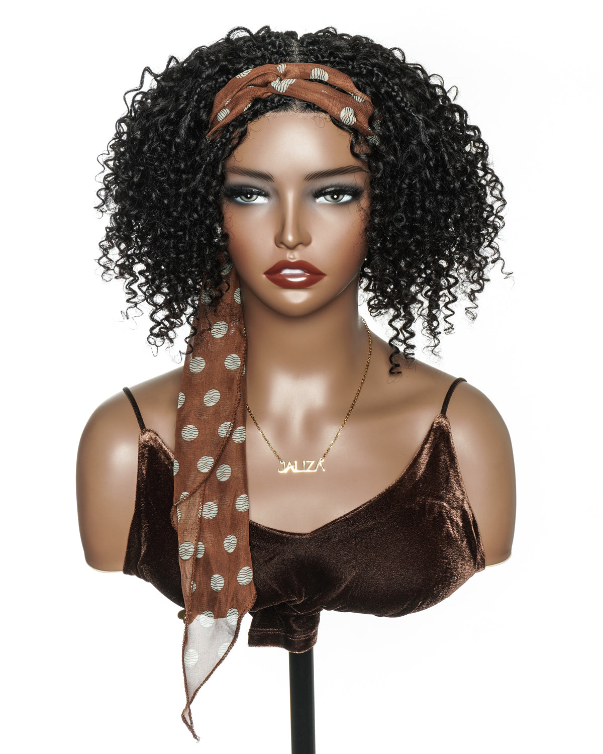 Perruque tressée de style Boho avec tresses carrées, sans colle, 8 pouces, prédécoupée, dentelle HD entièrement élastique, prête à l'emploi, avec boucles Boho afro et boucles Boho en cheveux naturels.