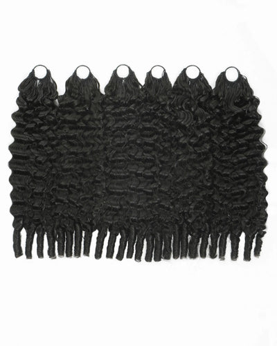 Human Hair Burmese Curls Crochet Hair For Miracle Knots Boho Braids