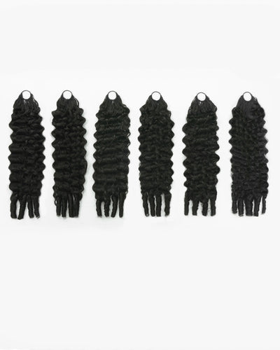 Human Hair Burmese Curls Crochet Hair For Miracle Knots Boho Braids