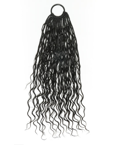 Petit paquet de 20 mèches de tresses crochetées Boho - Boucles Boho en cheveux humains de 30-75 cm à ondulations profondes (20 $ de réduction en tant qu'article additionnel)