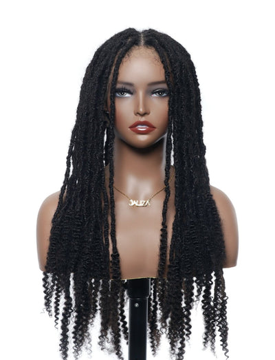 Pre Bleached 100% Human Hair HD Full Lace Salon-level Knotless Dreadlock Wig