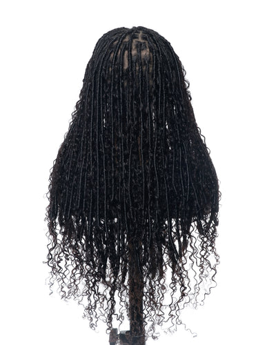 Perruque en cheveux humains à 100 %, qualité salon, style Boho sans nœuds, mèches douces et soyeuses, 28 pouces, HD, avec dentelle complète, boucles Boho, 100 mèches