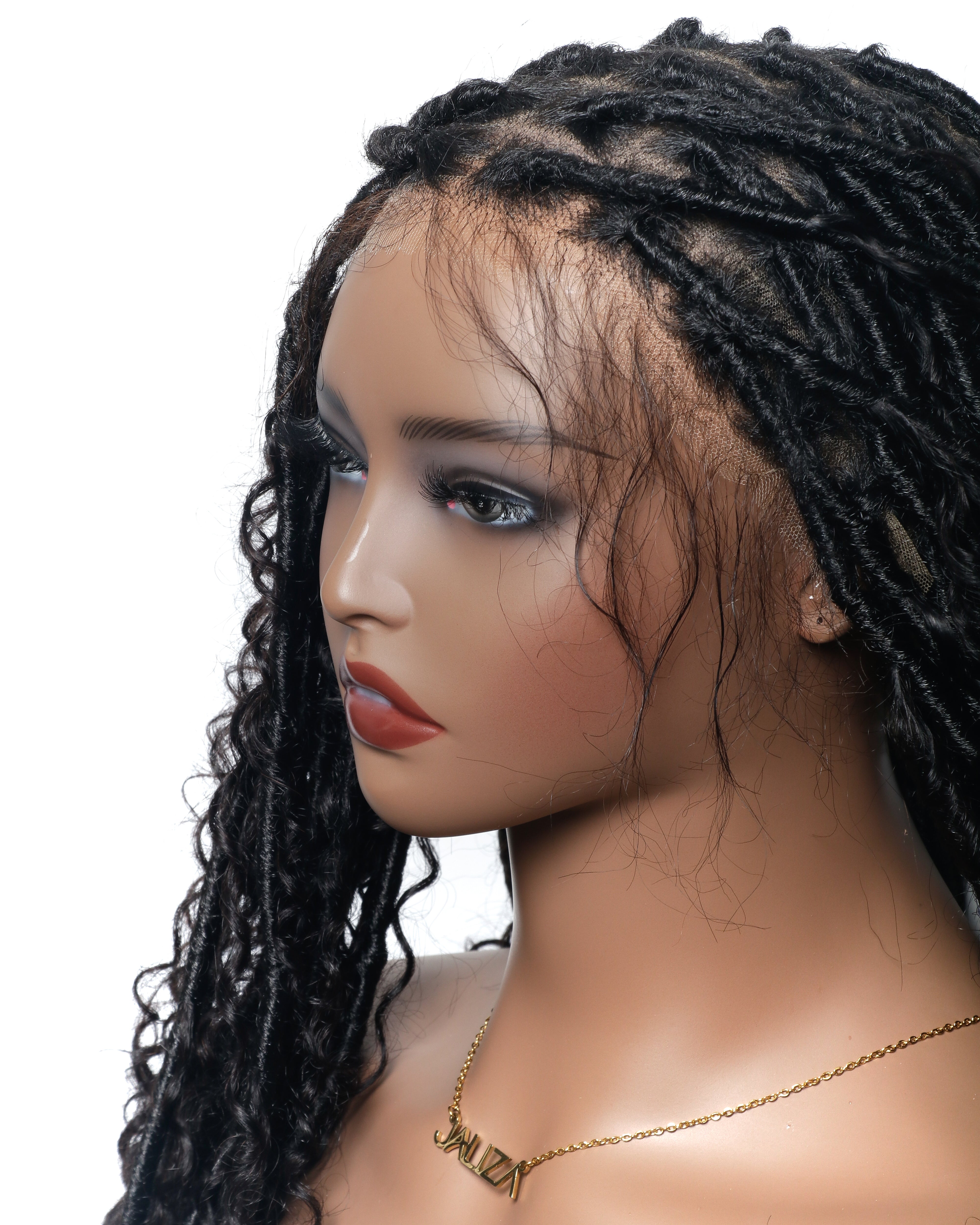 Perruque en cheveux humains à 100 %, qualité salon, style Boho sans nœuds, mèches douces et soyeuses, 28 pouces, HD, avec dentelle complète, boucles Boho, 100 mèches