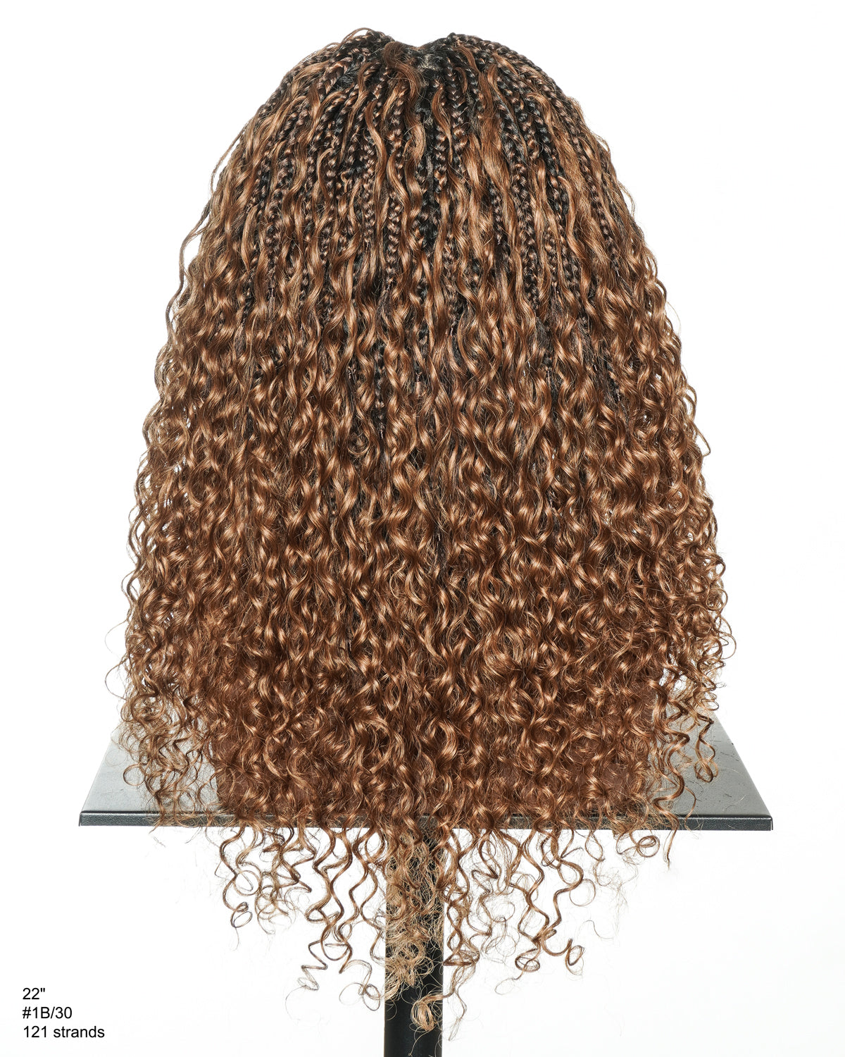 Nami - Bonnet à cordon sans colle Cheveux humains ondulés Boucles pré-décolorées Dentelle HD Suisse Perruque tressée de tresses Boho sans nœuds