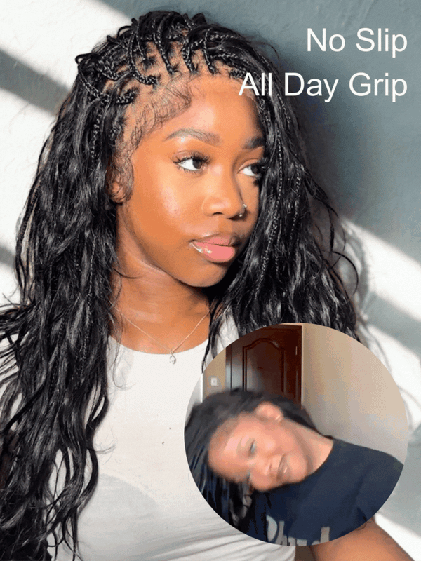 Michelle - Small Head Friendly Glueless Body Wave Boho Braided Wig (Small Cap Size for Petite Head)
