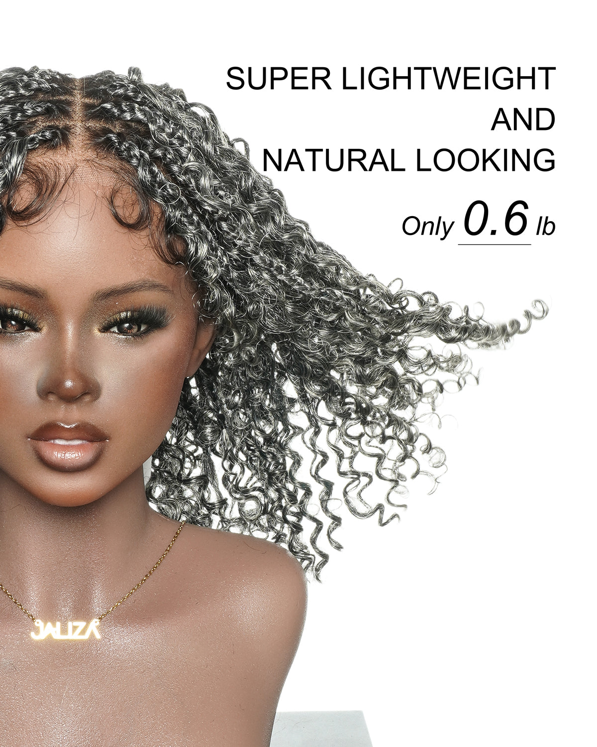 Perruque tressée Nami Bob 30 cm - JALIZA Slip-On™ Water Wave Boho