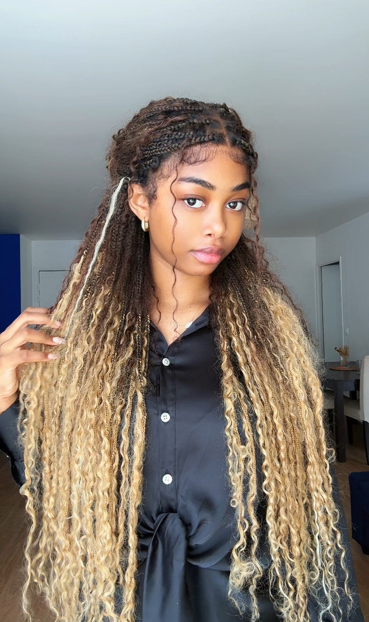 Kit de tressage Solana - Cheveux humains en vrac pré-séparés et kit de fibres synthétiques