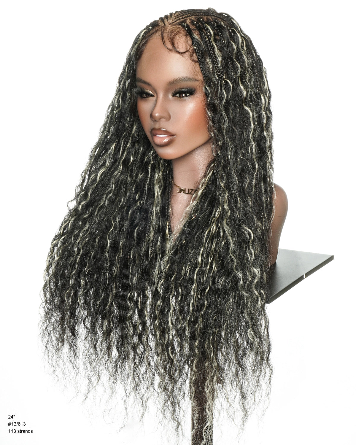 Avery - Perruque Tressée Fulani 2 Étapes 4/613 Boho Box Braids Super Vague