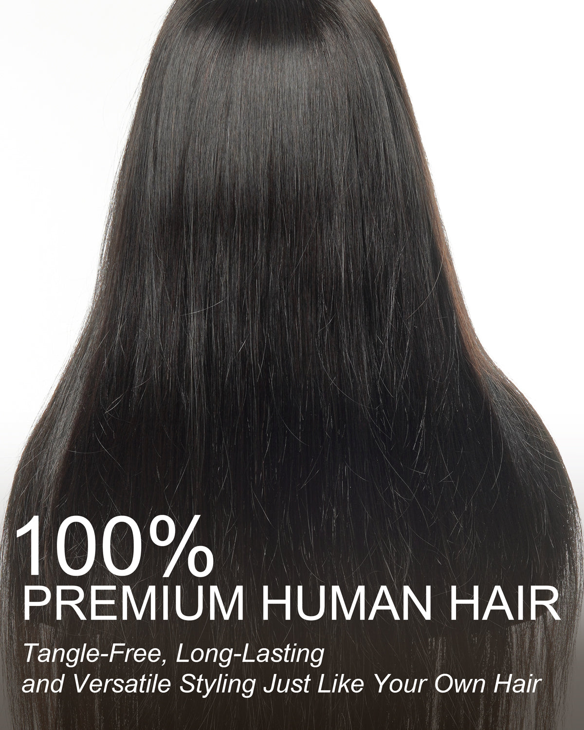Glamvivi Perruque prête à porter 71 cm, cheveux humains vierges, pré-décolorée, sans colle, dentelle HD, lisses (pour le marché américain uniquement)