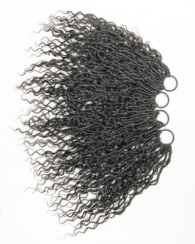 Locks BOHO au crochet pré-bouclées de 18 pouces avec boucles BOHO en cheveux naturels 80 mèches/paquet (5 boucles boho)
