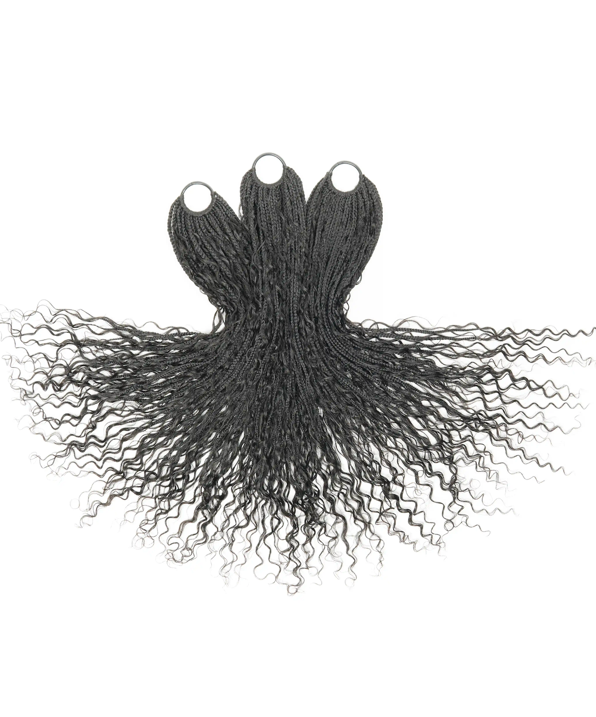 Tresses Bohèmes au Crochet en Cheveux Naturels Pré-Bouclées de 76 cm, 90 Brins/Paquet (6 Boucles Bohèmes)