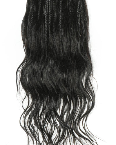 Tissages tressés Boho à ondulations naturelles en cheveux humains – Tissage de tresses