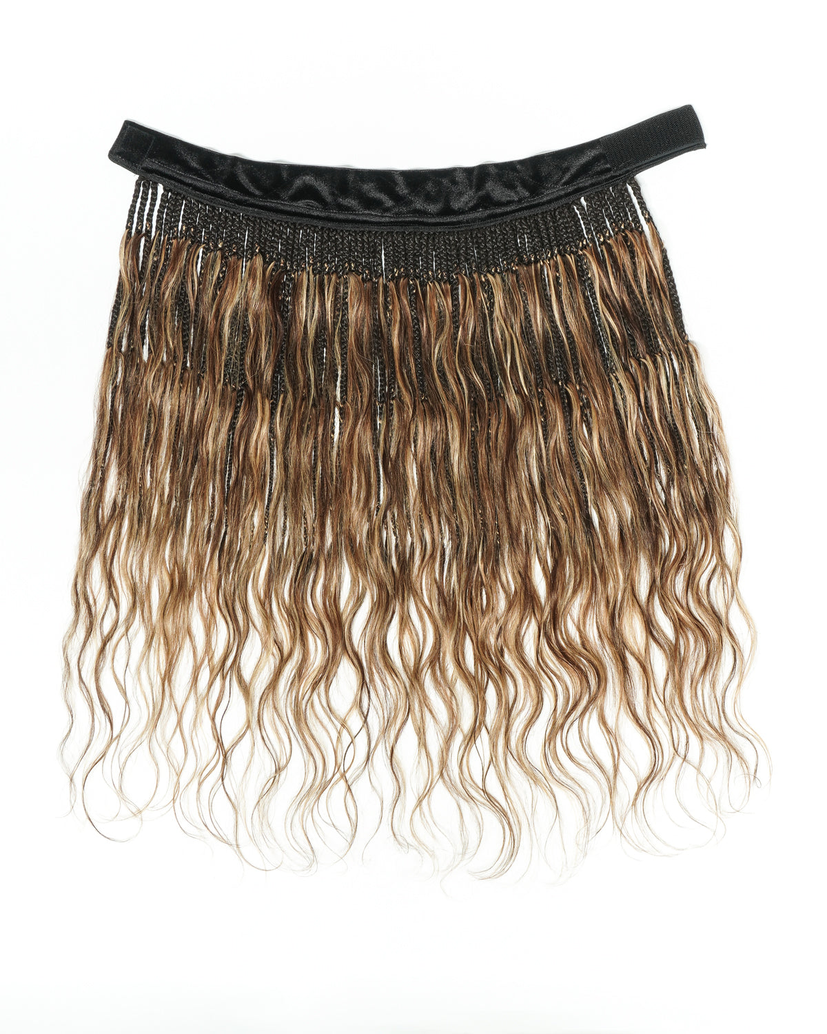 Bande de tresses bohèmes sans colle de 26 po avec boucles Body Wave en cheveux naturels (tresse simple de 22 po)