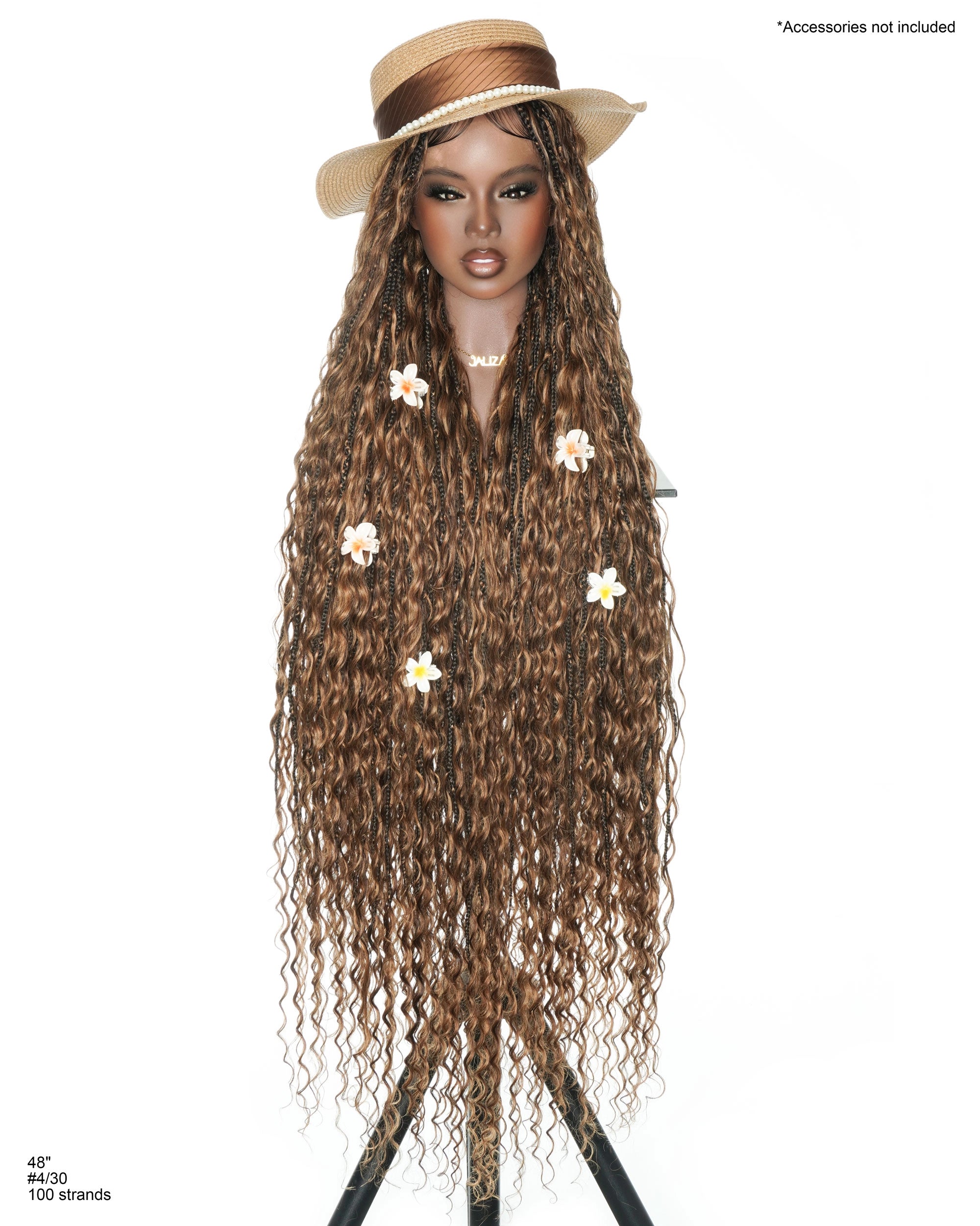 Celia Deep Wave 48" Full Lace Bora Bora Boho Box Braided Wig