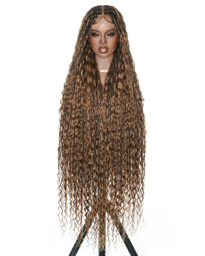 Celia Deep Wave 48" Full Lace Bora Bora Boho Box Braided Wig